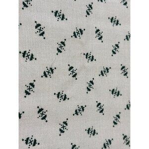 Vintage Beige & Green Tribal Patterned Cotton Fabric 1/2 yard x 30" Sewing Mater